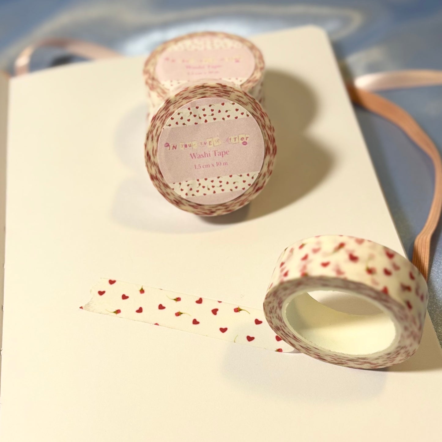 Floral Hearts Washi Tape