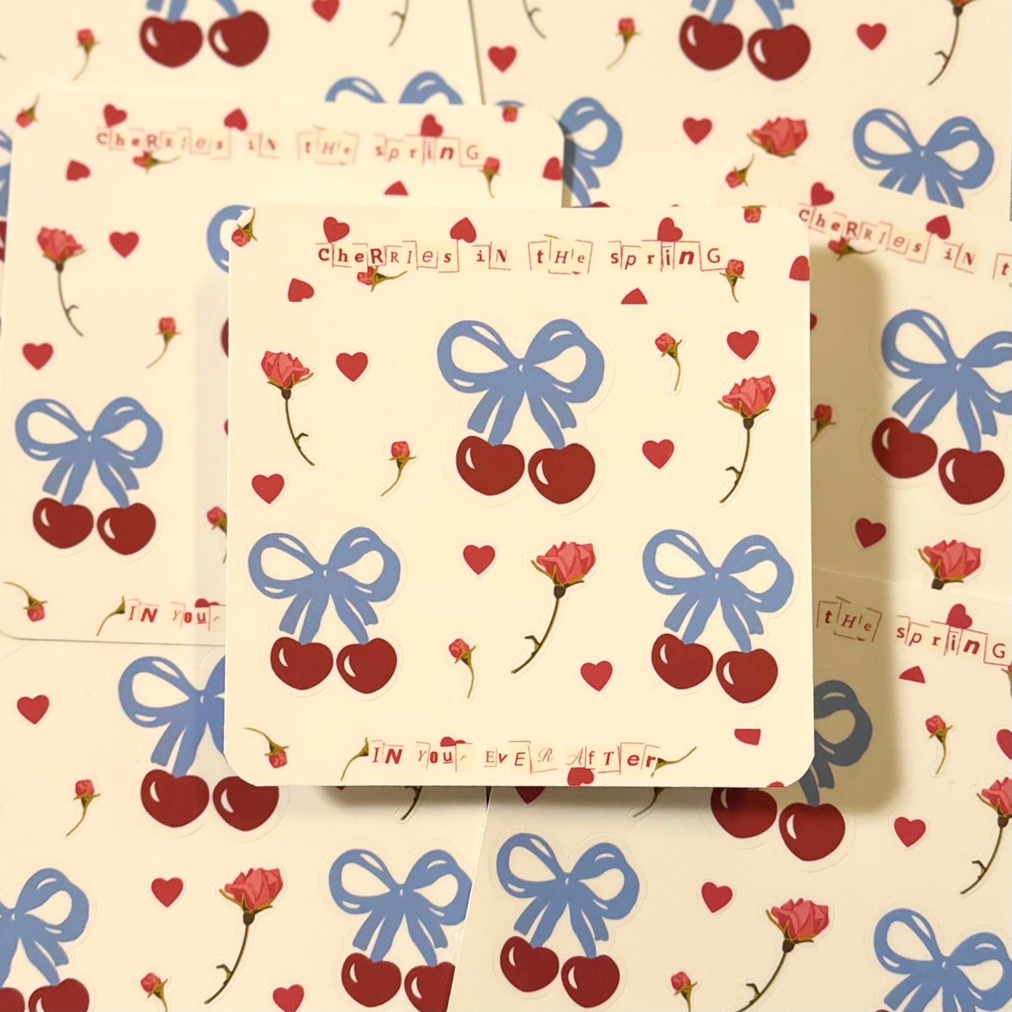 Cherries in the Spring Sticker Sheet