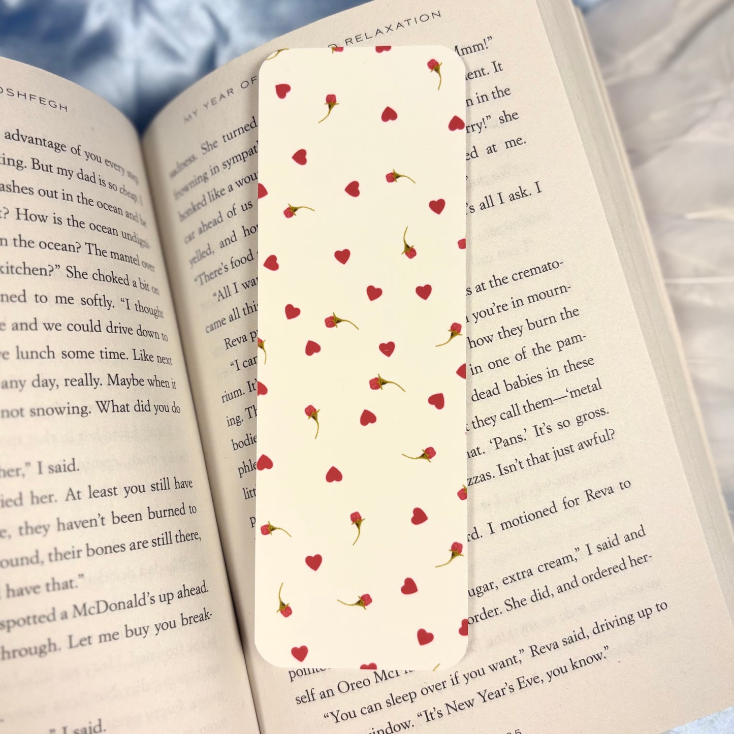 Floral Hearts Bookmark