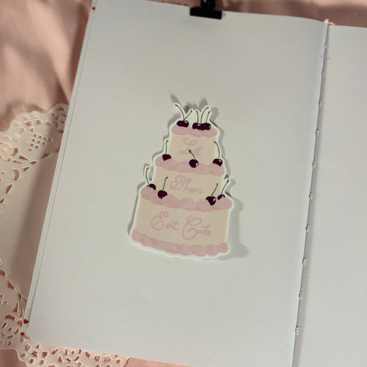 'Let Them Eat Cake!' Sticker